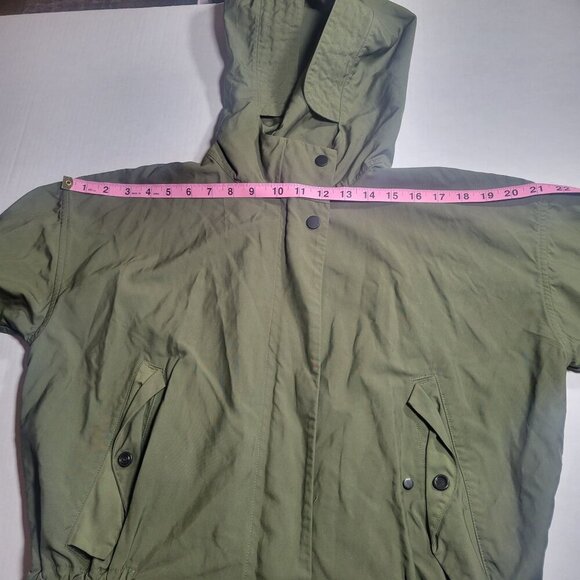 Everlane Women's The City Anorak Hooded Jacket Surplus Olive Green Size S - Picture 13 of 16